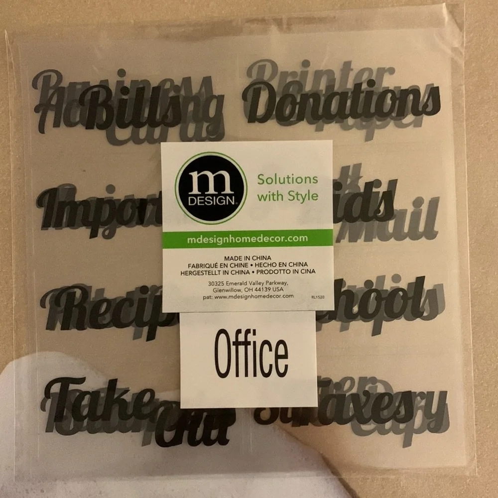 BRAND NEW Office Storage Labels - 64 labels